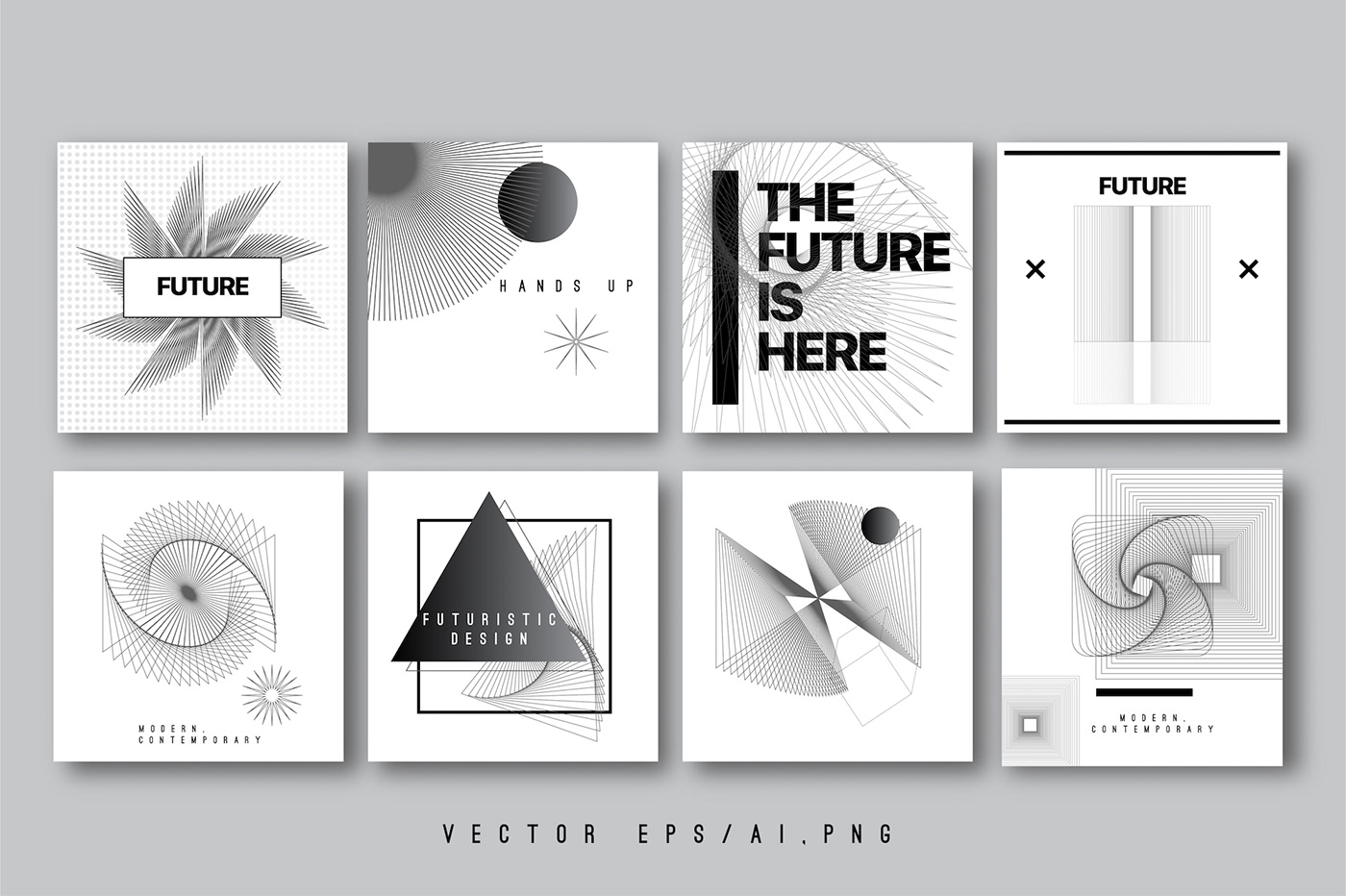 Album artistic cover design music modern contemporary abstract optical vector