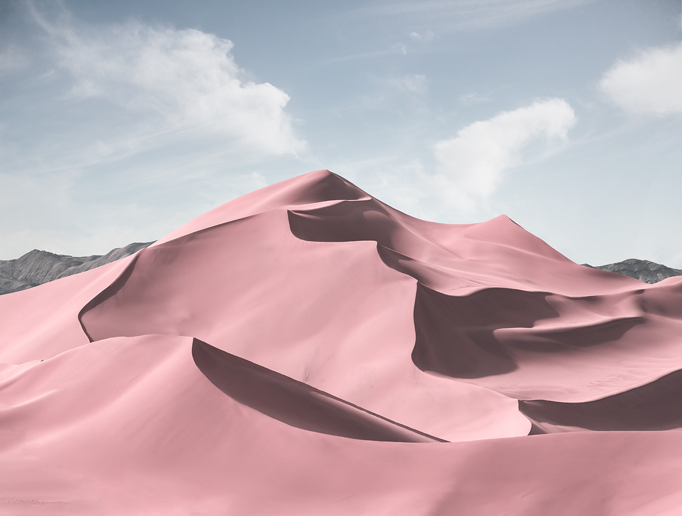 desert Jonas daley Magic Reality pink desert sand hill wallpaper 壁纸  粉色沙漠 魔幻现实 鸣沙山