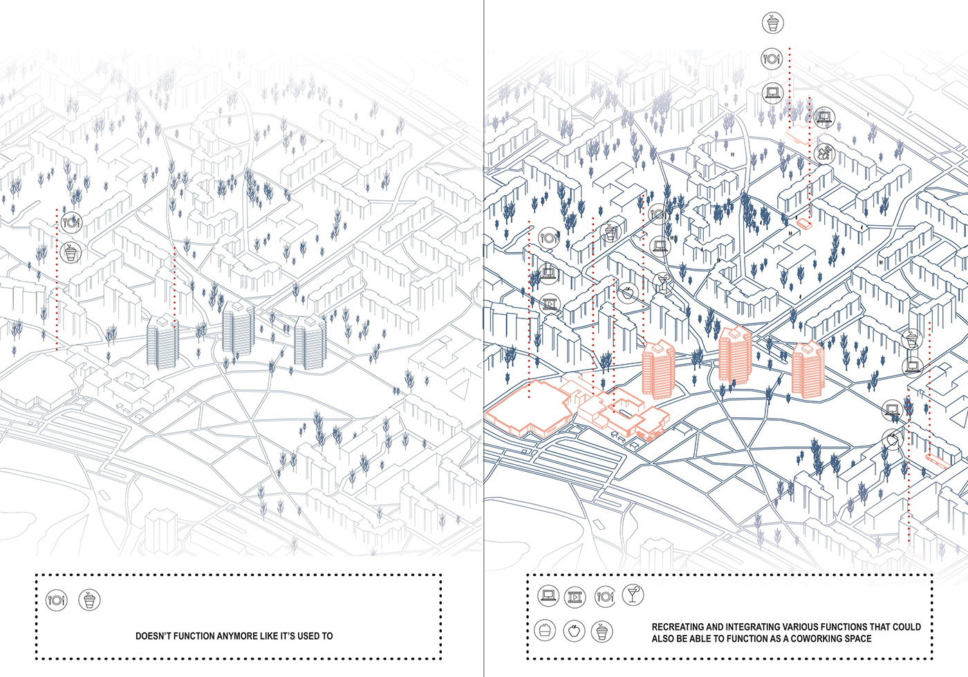 Drawing  digital illustration Graphic Designer infographics Urban Design urbanism   architecture city design