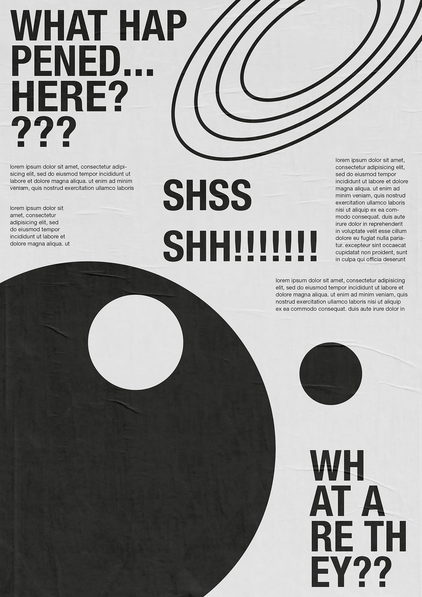 experimental typography   graphic design  poster
