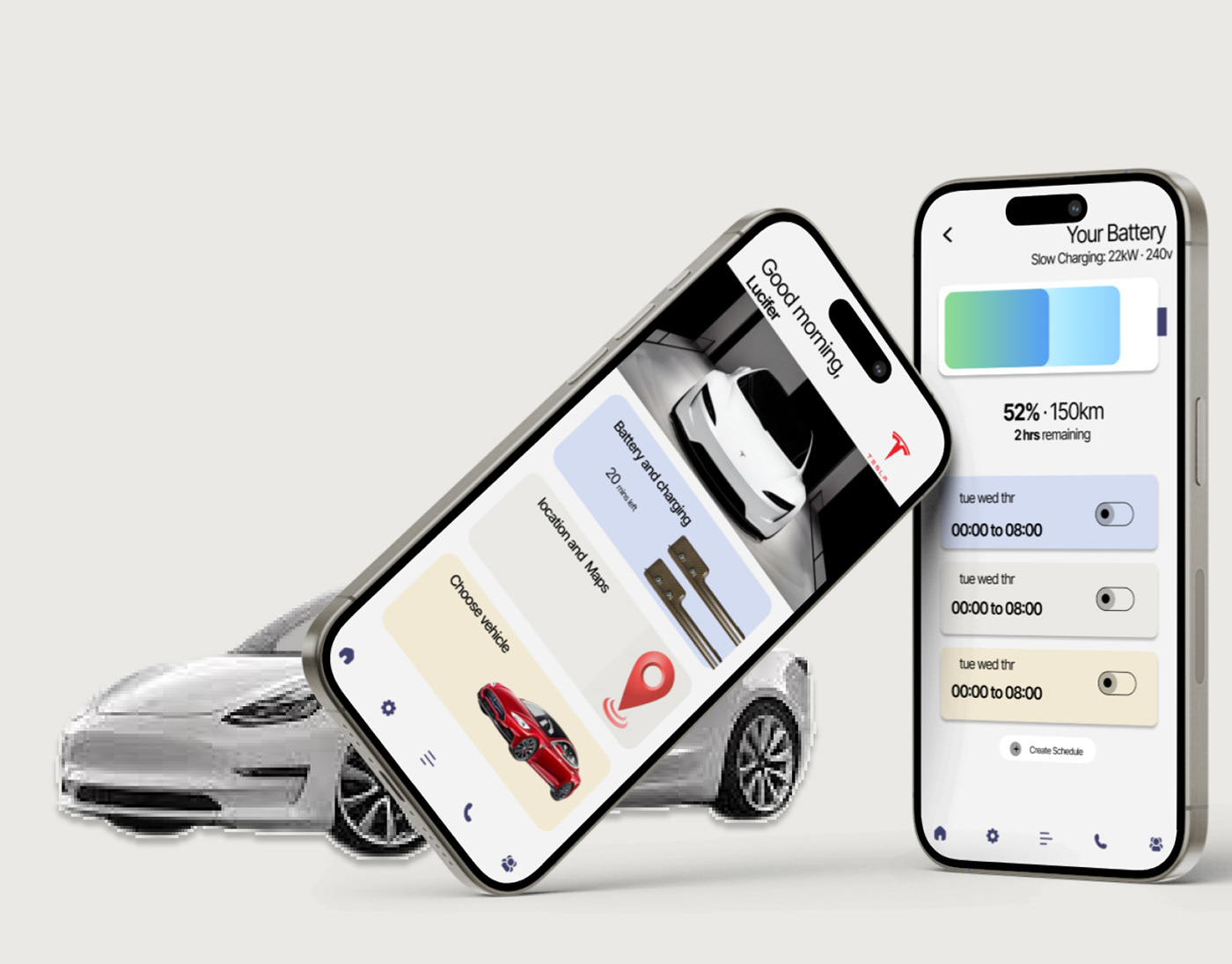 ev vehicle UI/UX user interface Mobile app