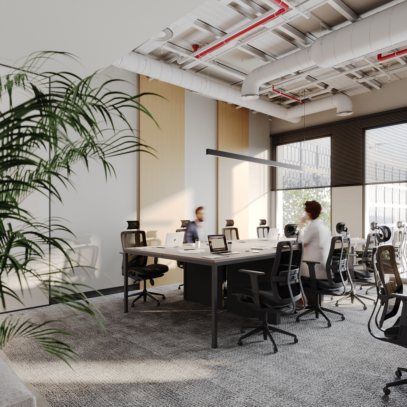 3ds max interior design  archviz CGI visualization Render Office Design corona modern