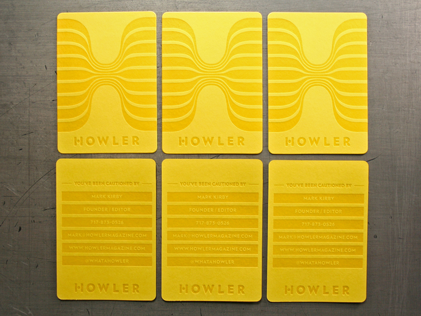 whatahowler soccer football howler letterpress Business Cards Printing Red Card yellow card 8by8mag