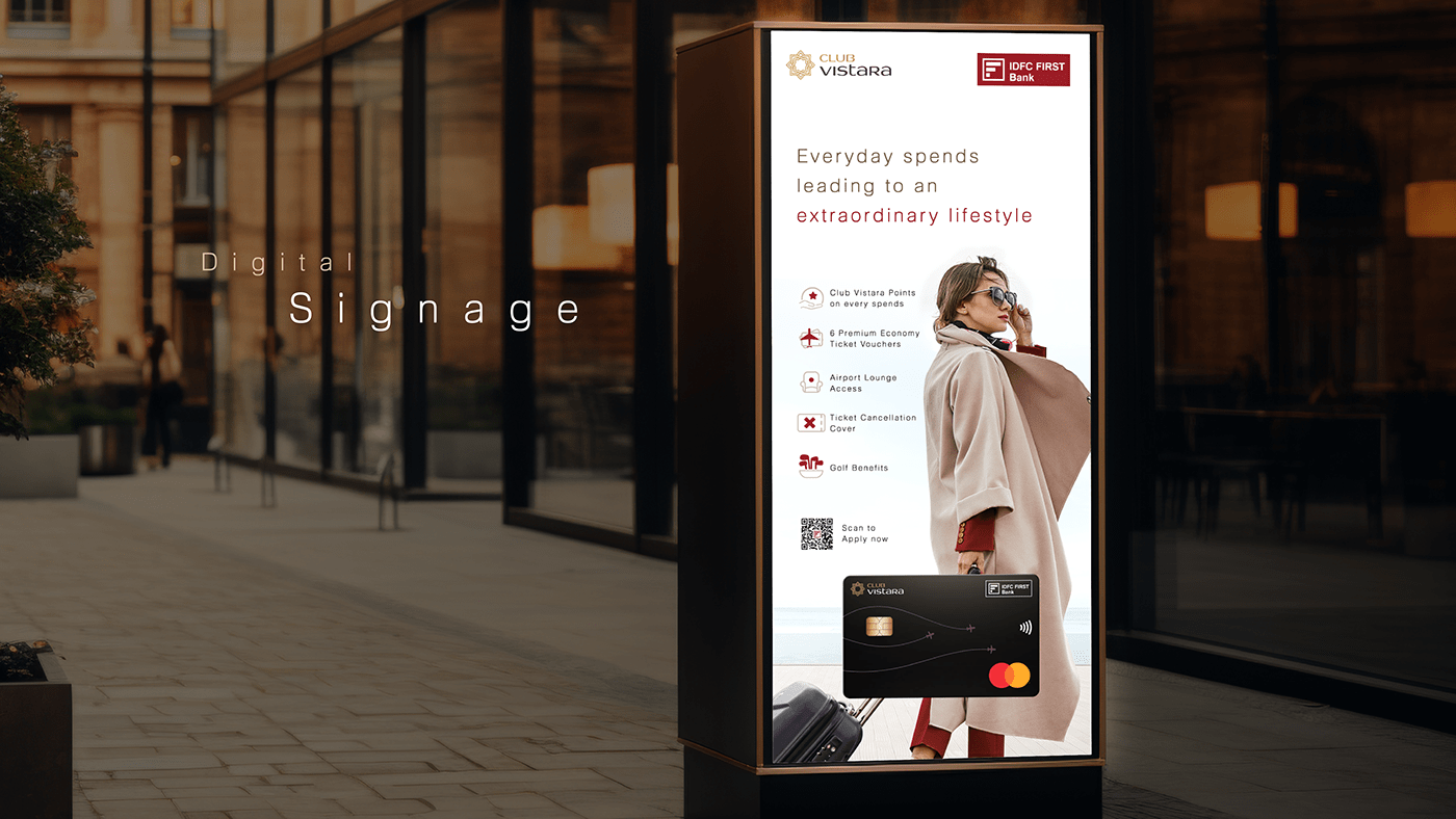 Vistara Airlines credit card Packaging Icon lifestyle IDFC Bank campaign Travel