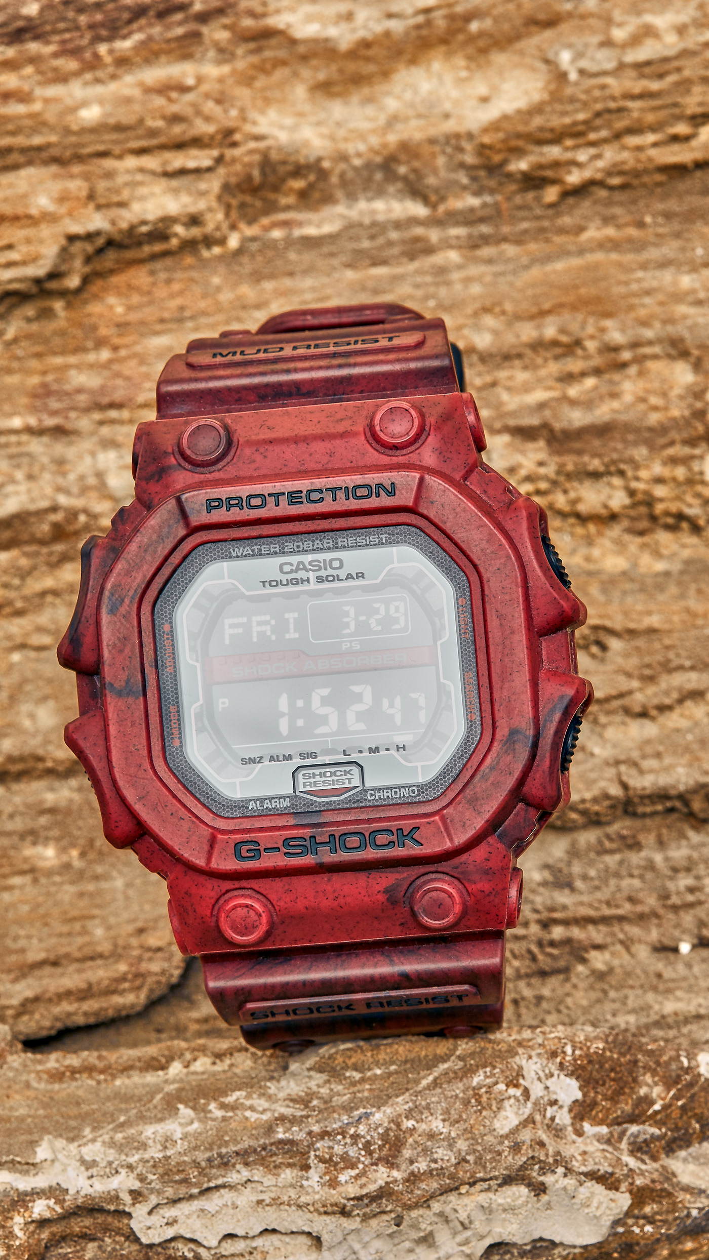 watch Outdoor red product Casio GShock Photography  Product Photography photographer Gshock Watch