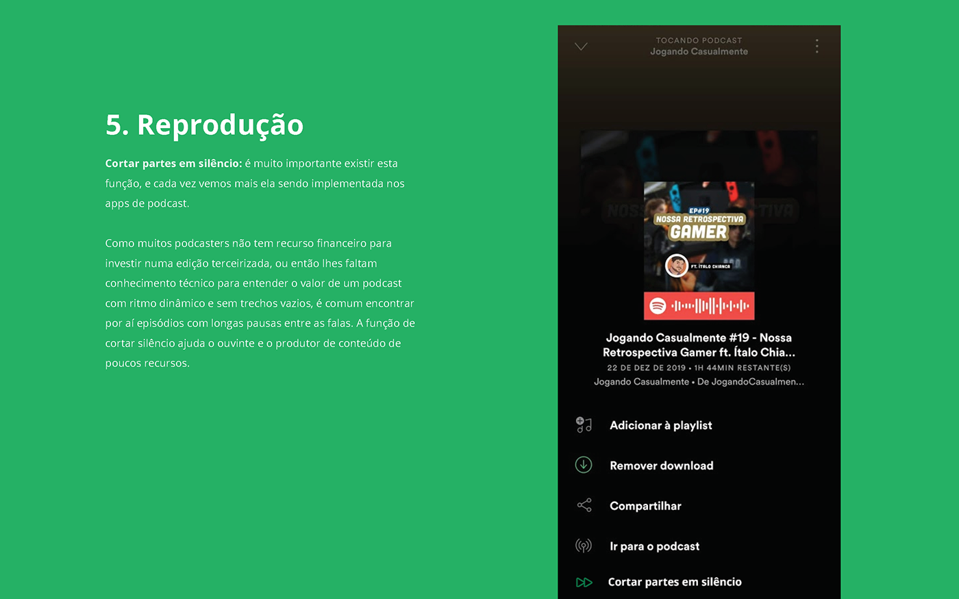 redesign spotify UI ux podcast