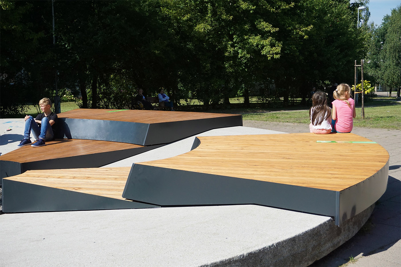 public space vilnius Landscape furniture city