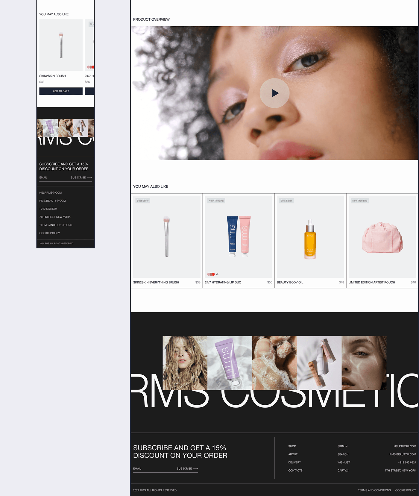 online store beauty cosmetics skincare Web Design  Website user interface UI/UX ui design UX design