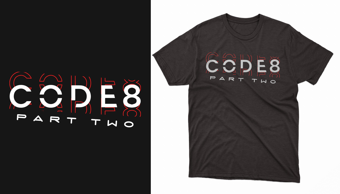 t-shirt Tshirt Design typography   Free Tshirt design 2024 move USA code 8 tshirt design code 8: part 2 custom tshirt design usa movie shirt