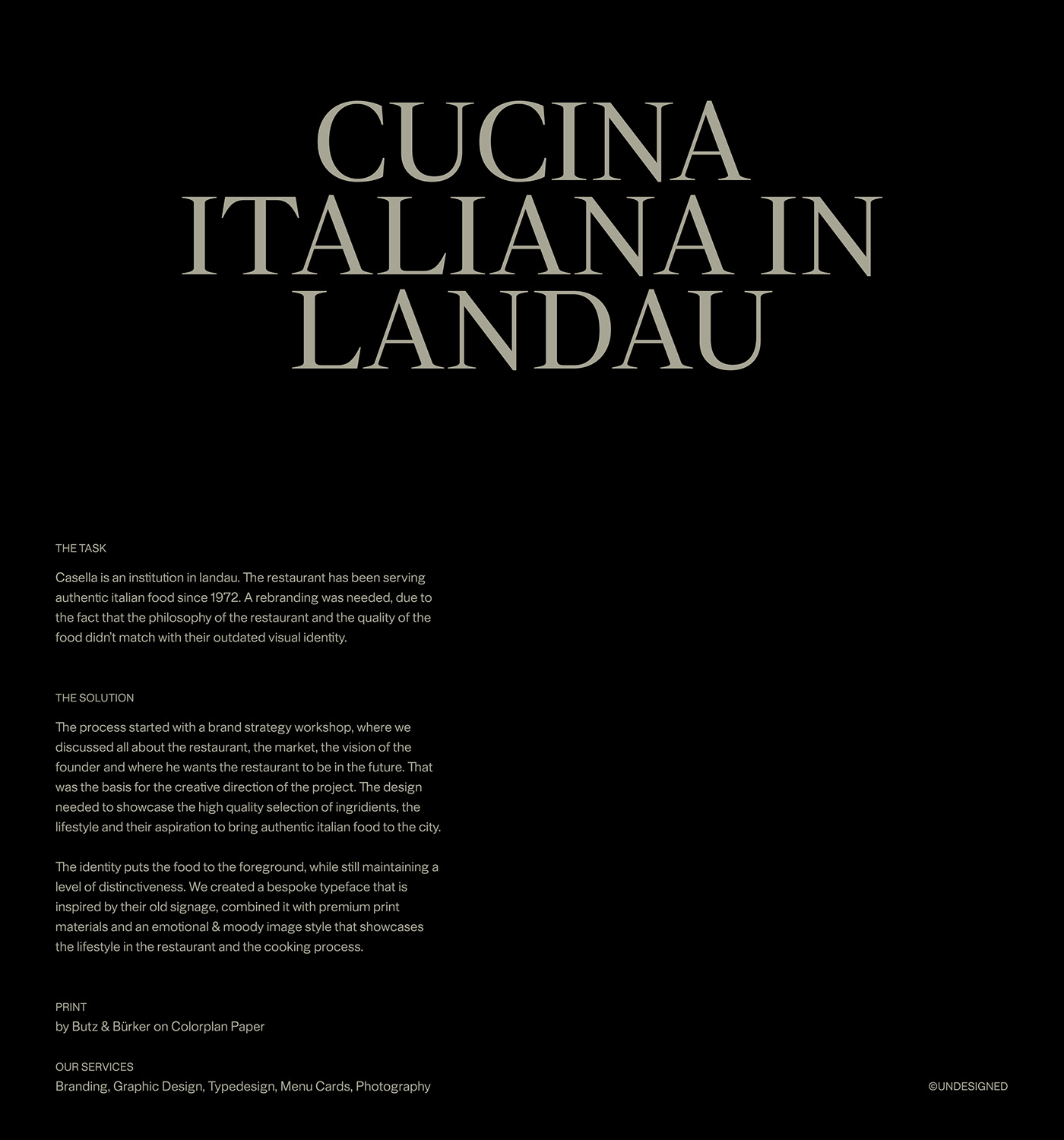 restaurant Food  brand identity italian restaurant logo Typeface menu design Brand Design luxury branding 