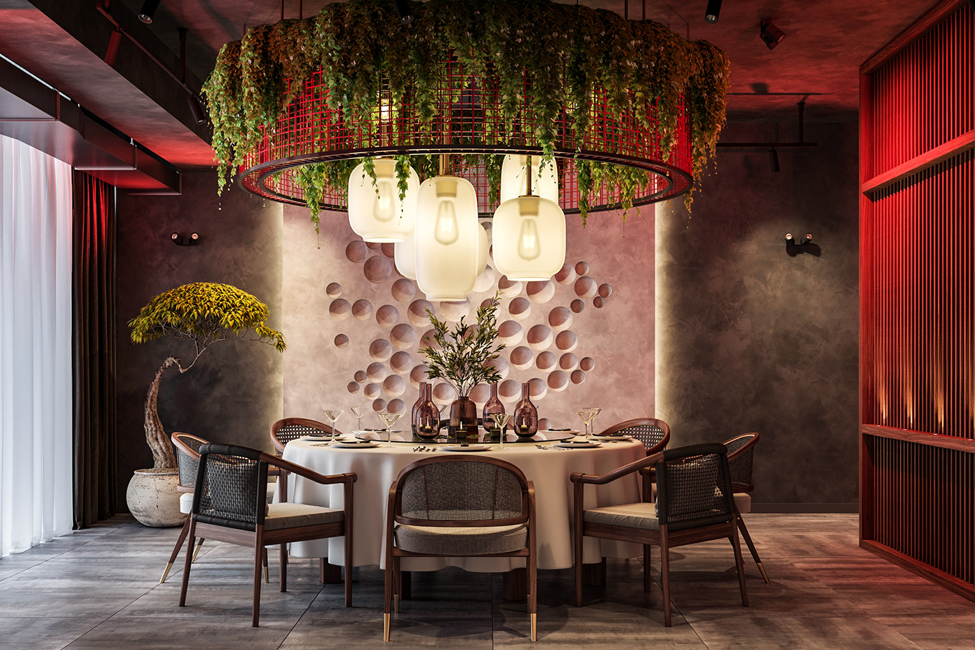 3dsmax china CoronaRender  design Interior restaurant visualization