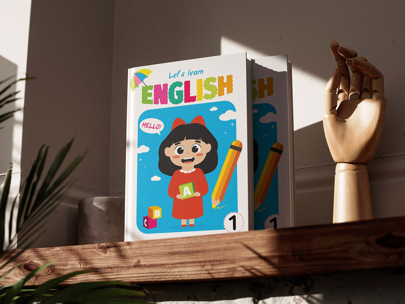 book kids english school design visual identity children's book ILLUSTRATION  cartoon digital illustration