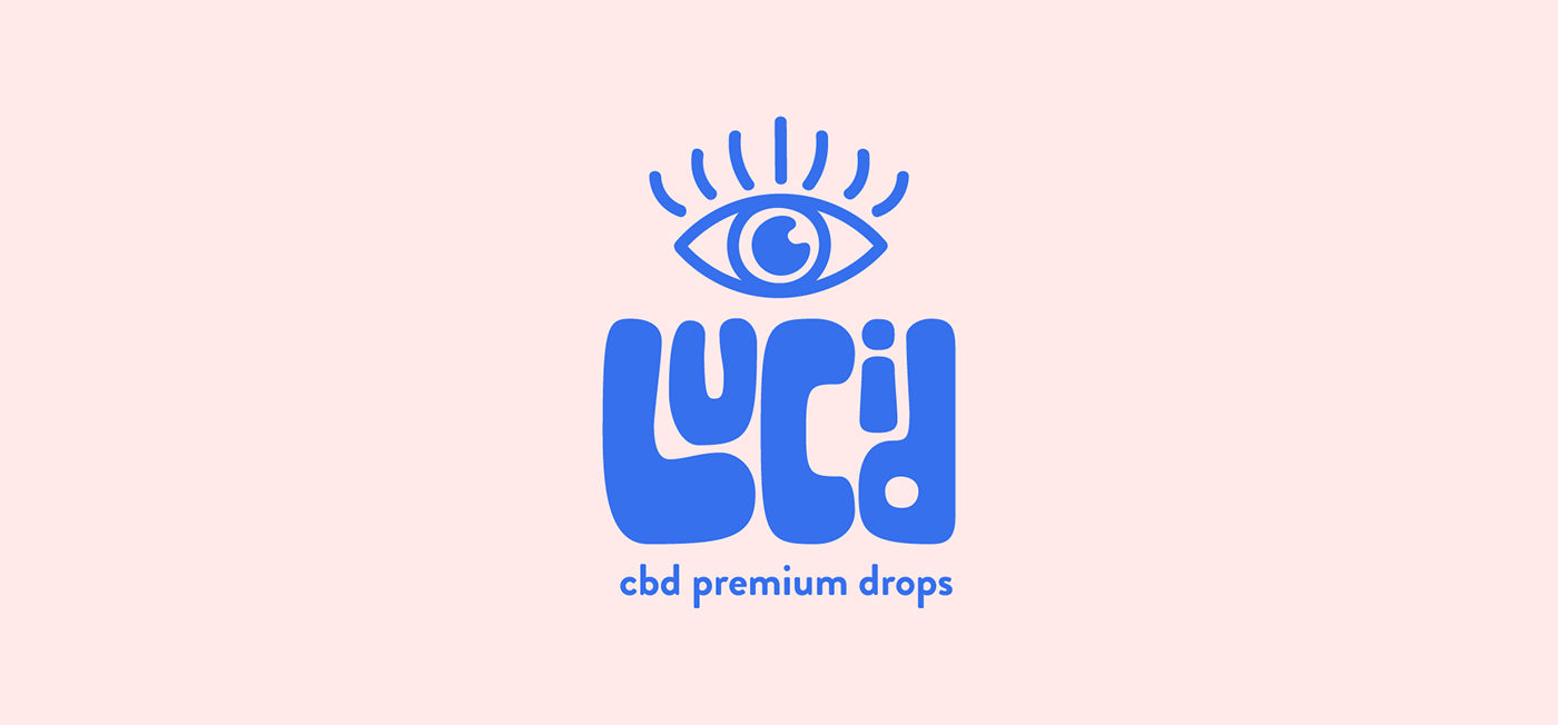 Eye logo design with quirky text