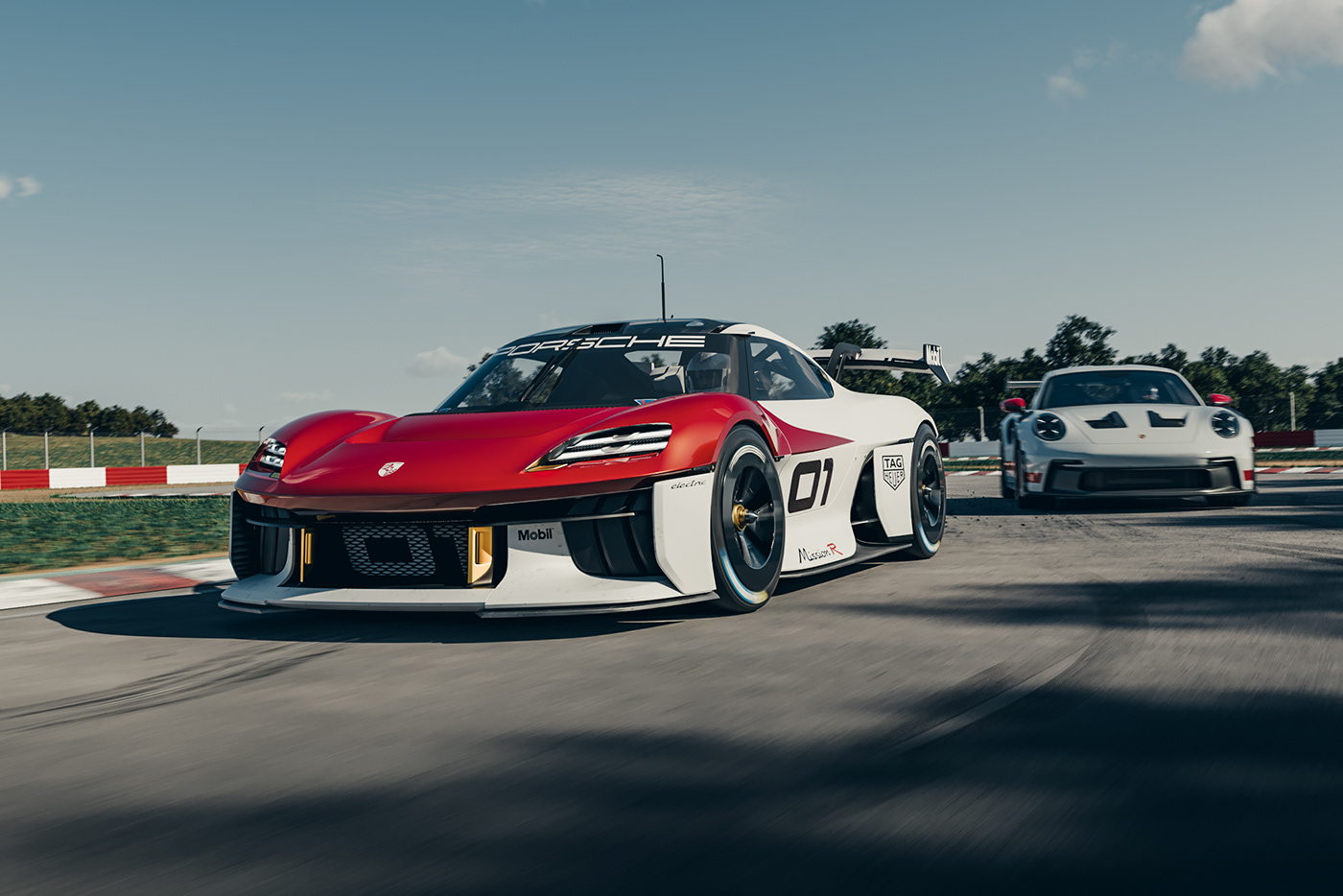 automotive   car 3D Render visualization realistic Racing Motorsport sport concept