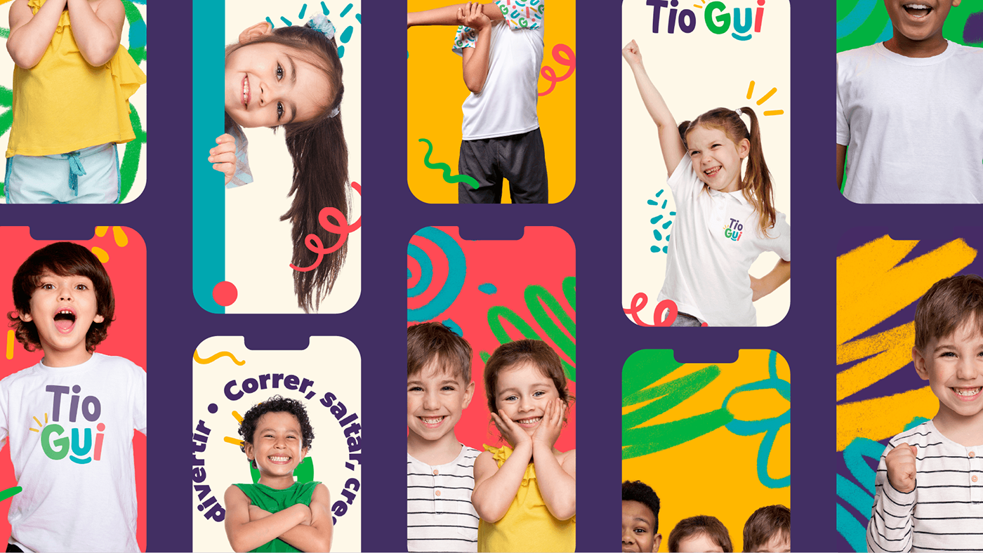 personal trainer kids brand branding  marca design logo identidade visual visual identity Brand Design