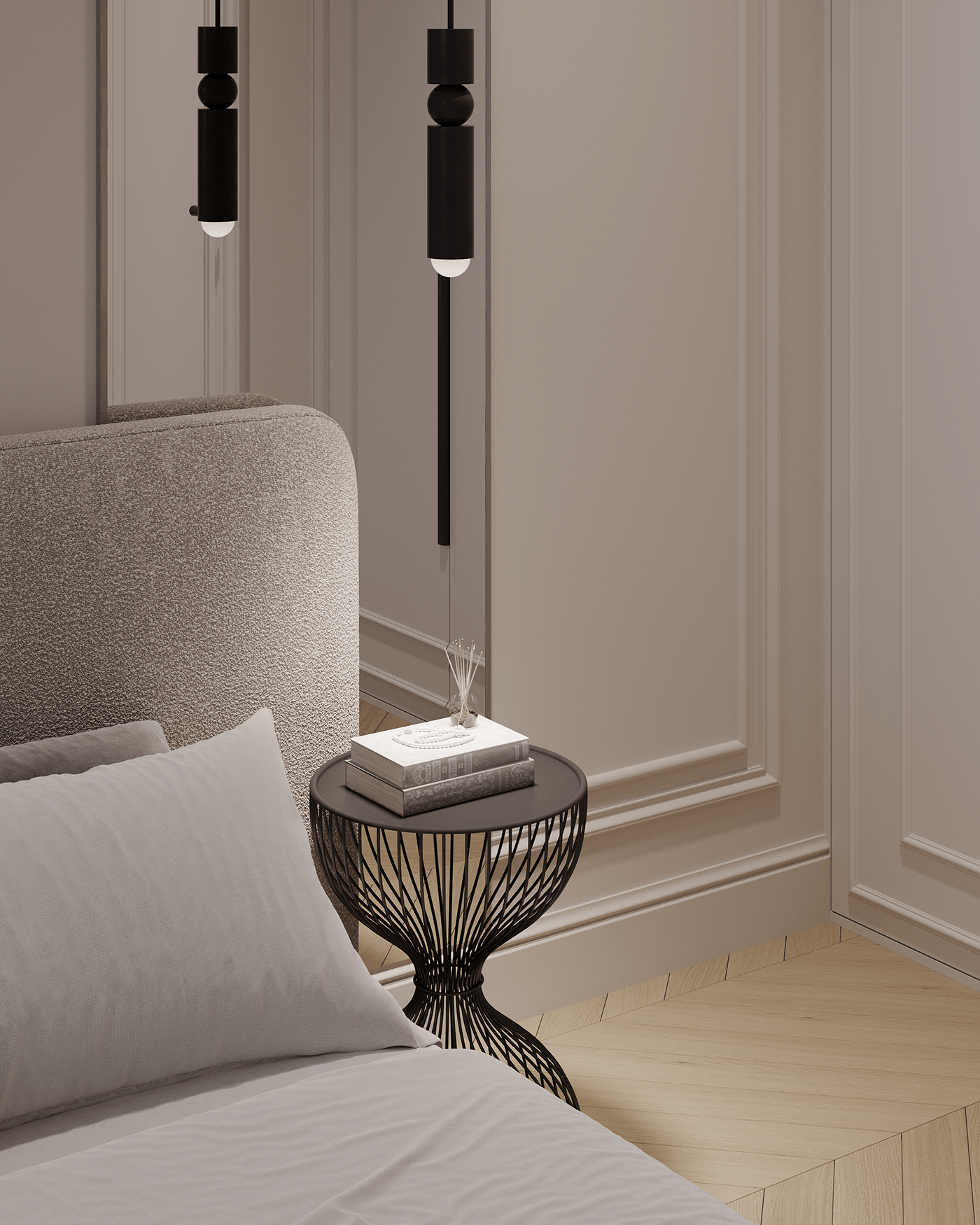 apartment living room kitchen neoclassic 3ds max corona interior design  archviz visualization furniture