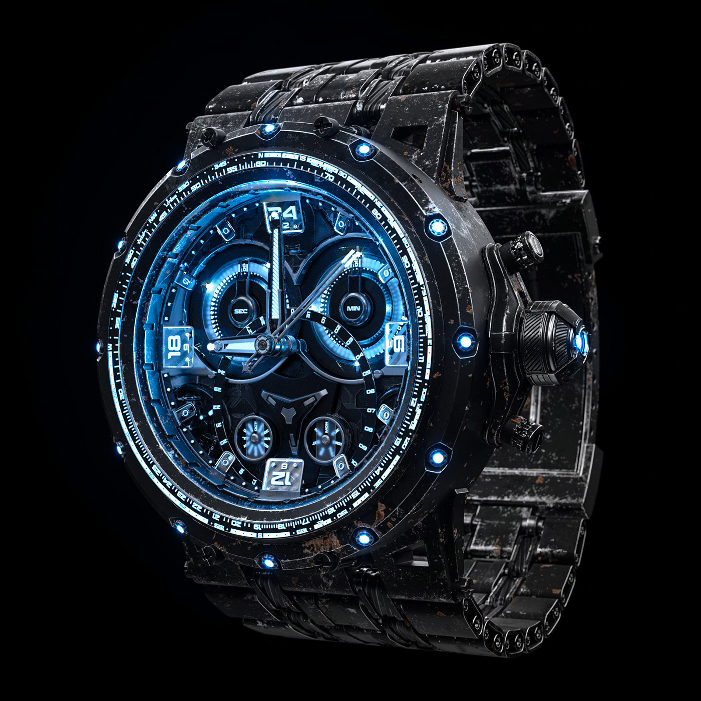 watch cinema 4d reactor industrial product modelling 3D Original wristwatch Watches