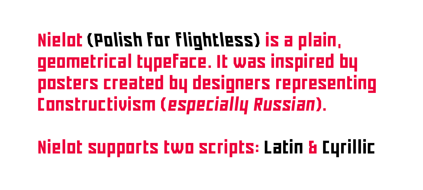 font Typeface typefoundry typedesign type geometric Display slanted poland typography  