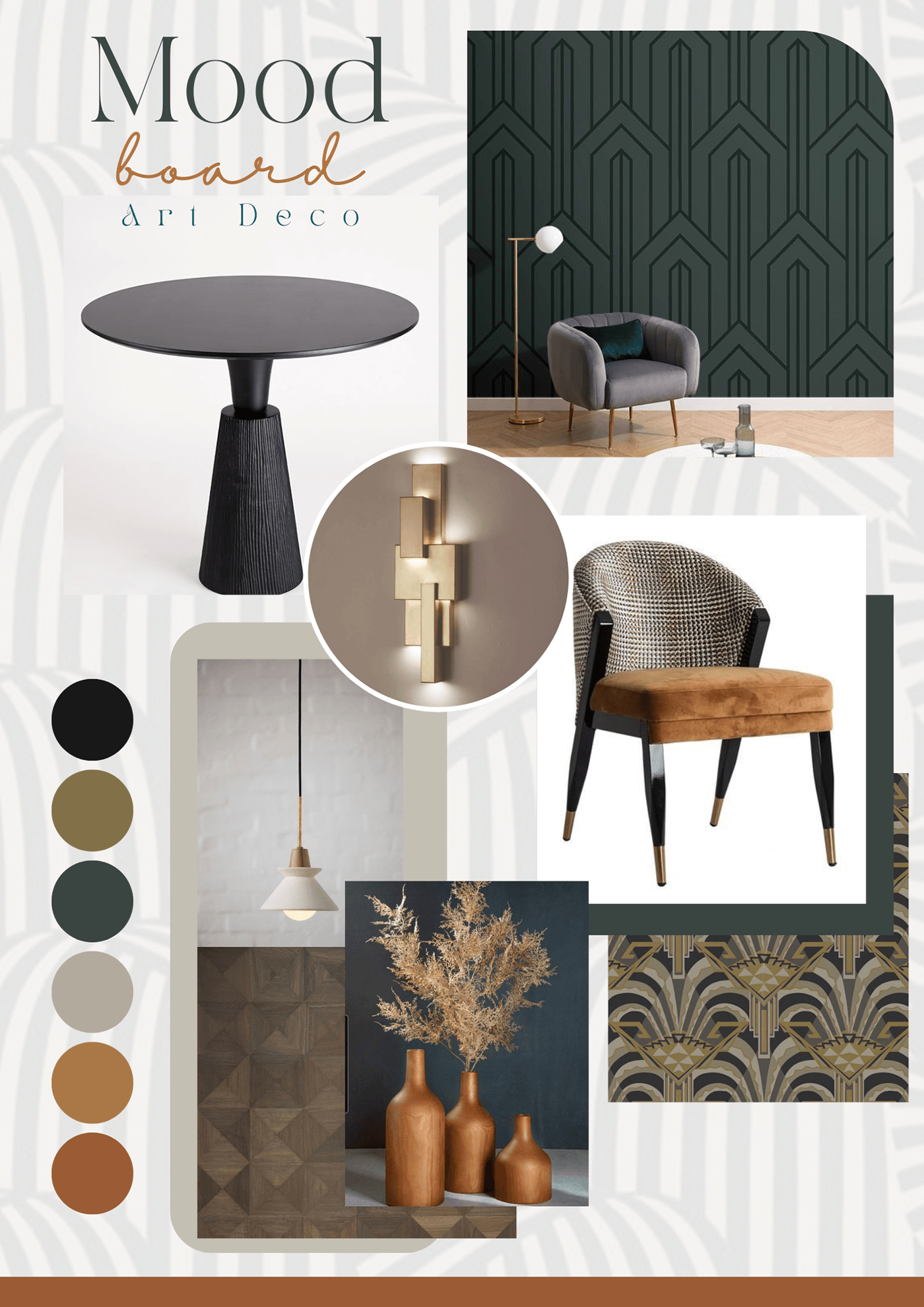 FF&E interior design  architecture design moodboard collage inspiration creative