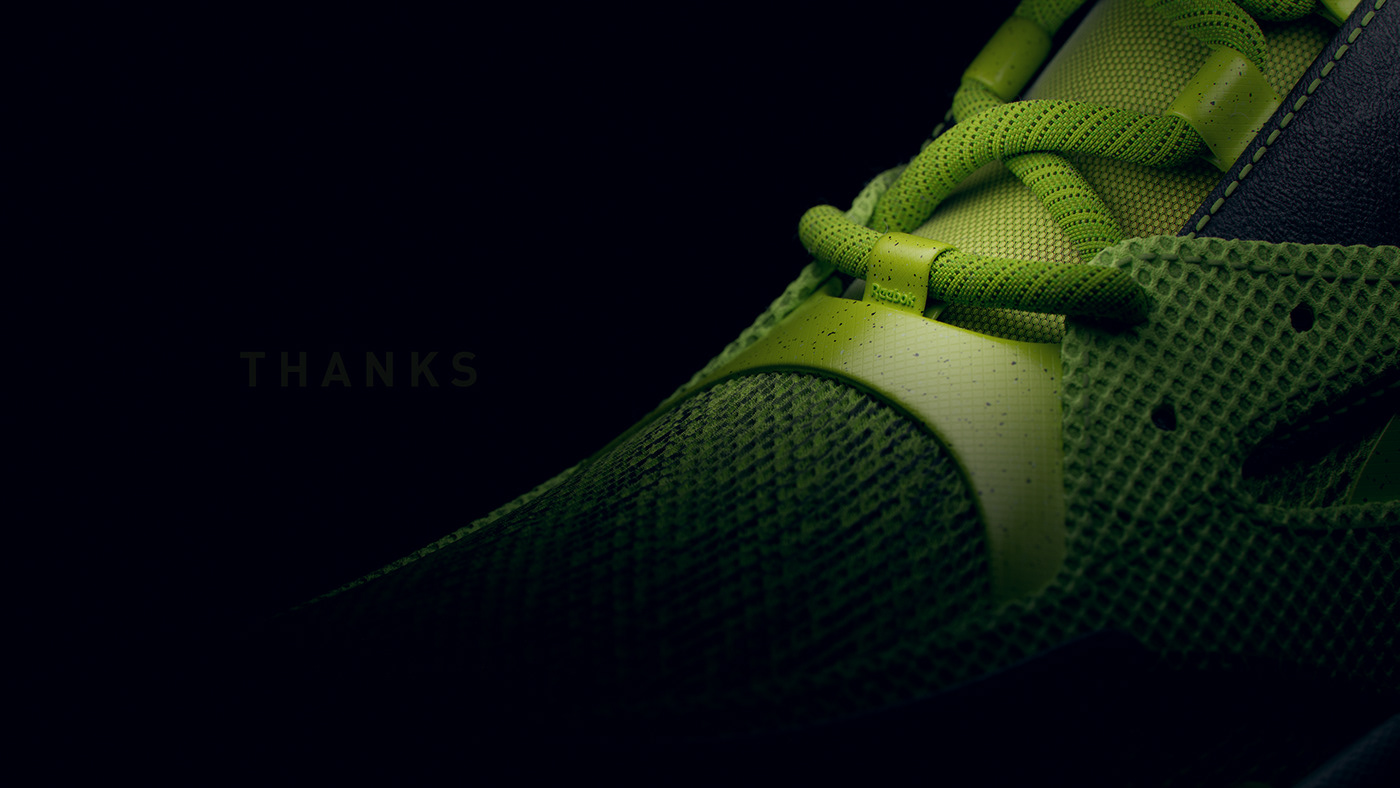 CGI green reebok Render shoe sports