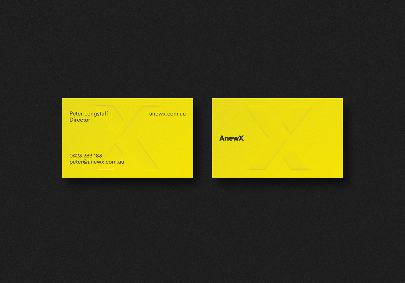 black and white brand identity brochure construction emboss foundations gritty guidelines industrial yellow