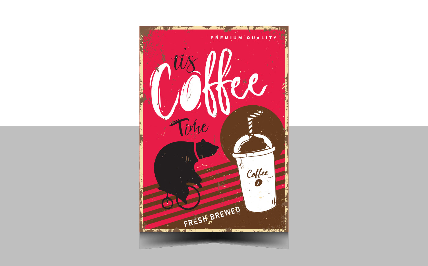 COFFEE HOUSE VINTAGE POSTER DESIGN