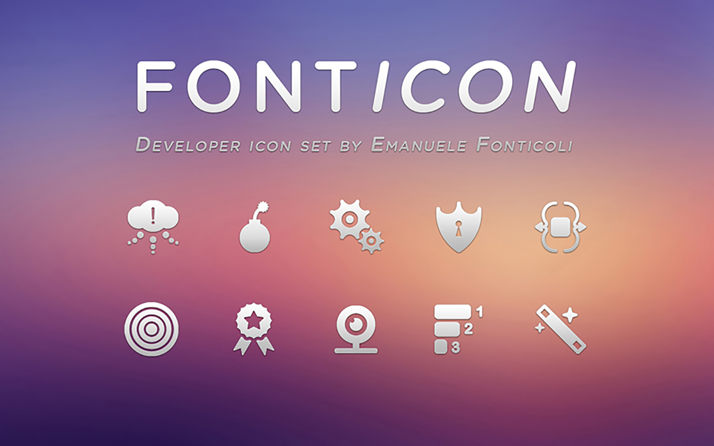 Icon set font text free donwload app iphone