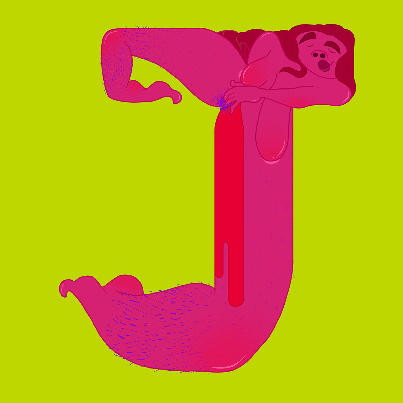 periods menstruation type typography   ILLUSTRATION  colour alphabet feminist