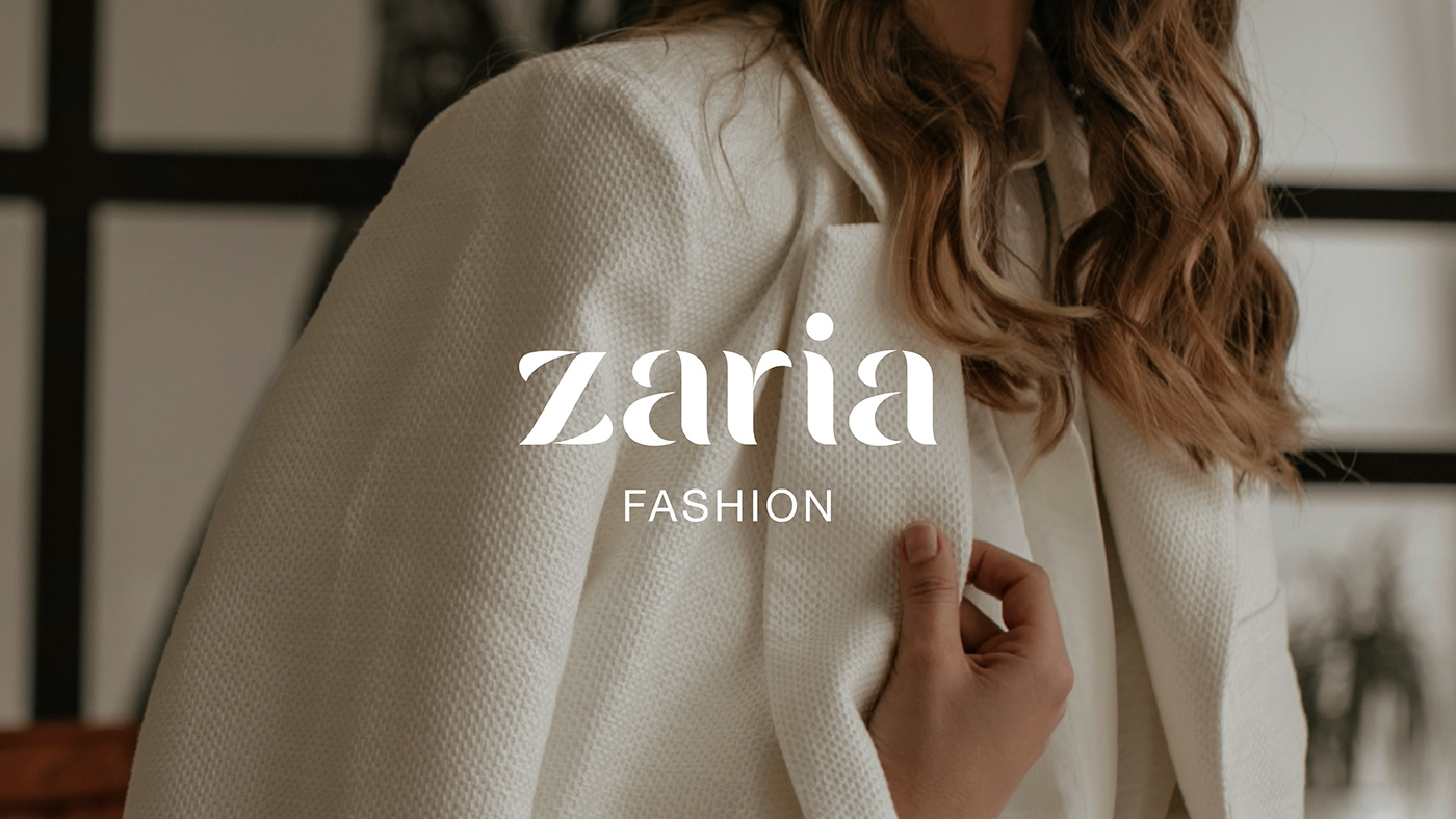 Zaria Fashion  logo Oman Muscat arabic typography   Logotype minimalist