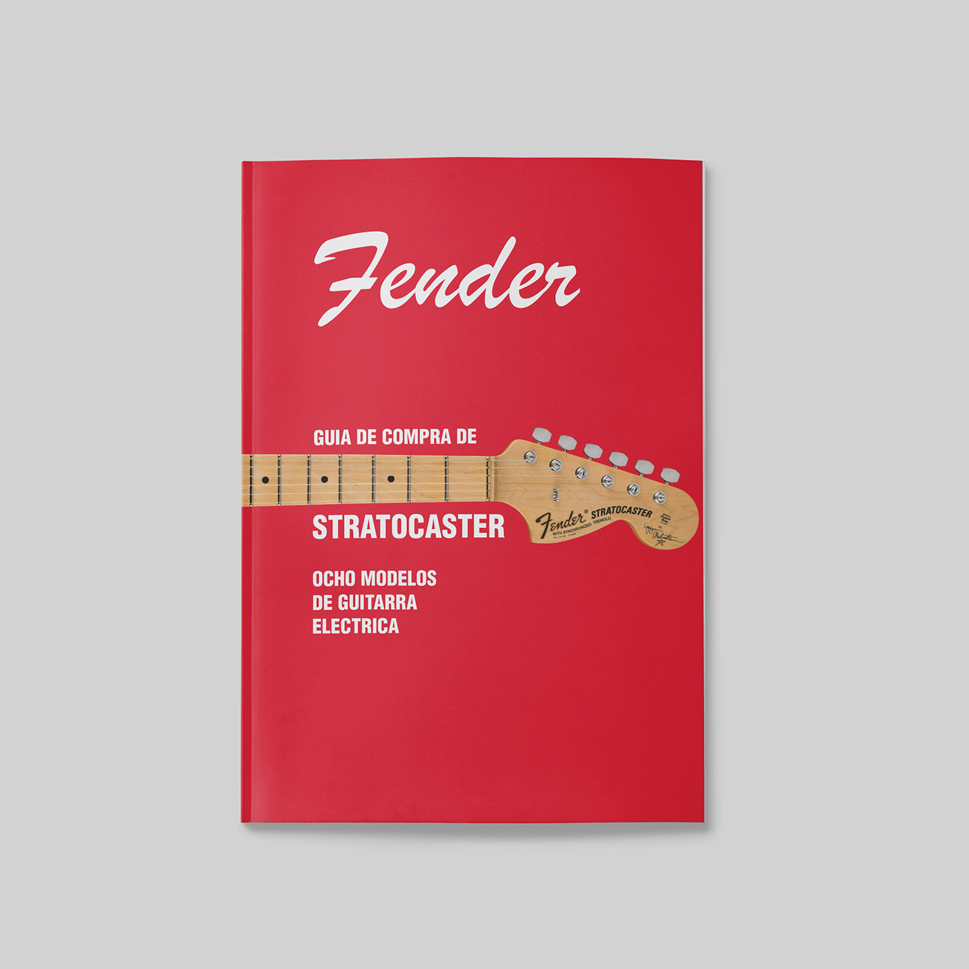 diseño gráfico marca editorial magazine typography   Guitarra fender stratocaster