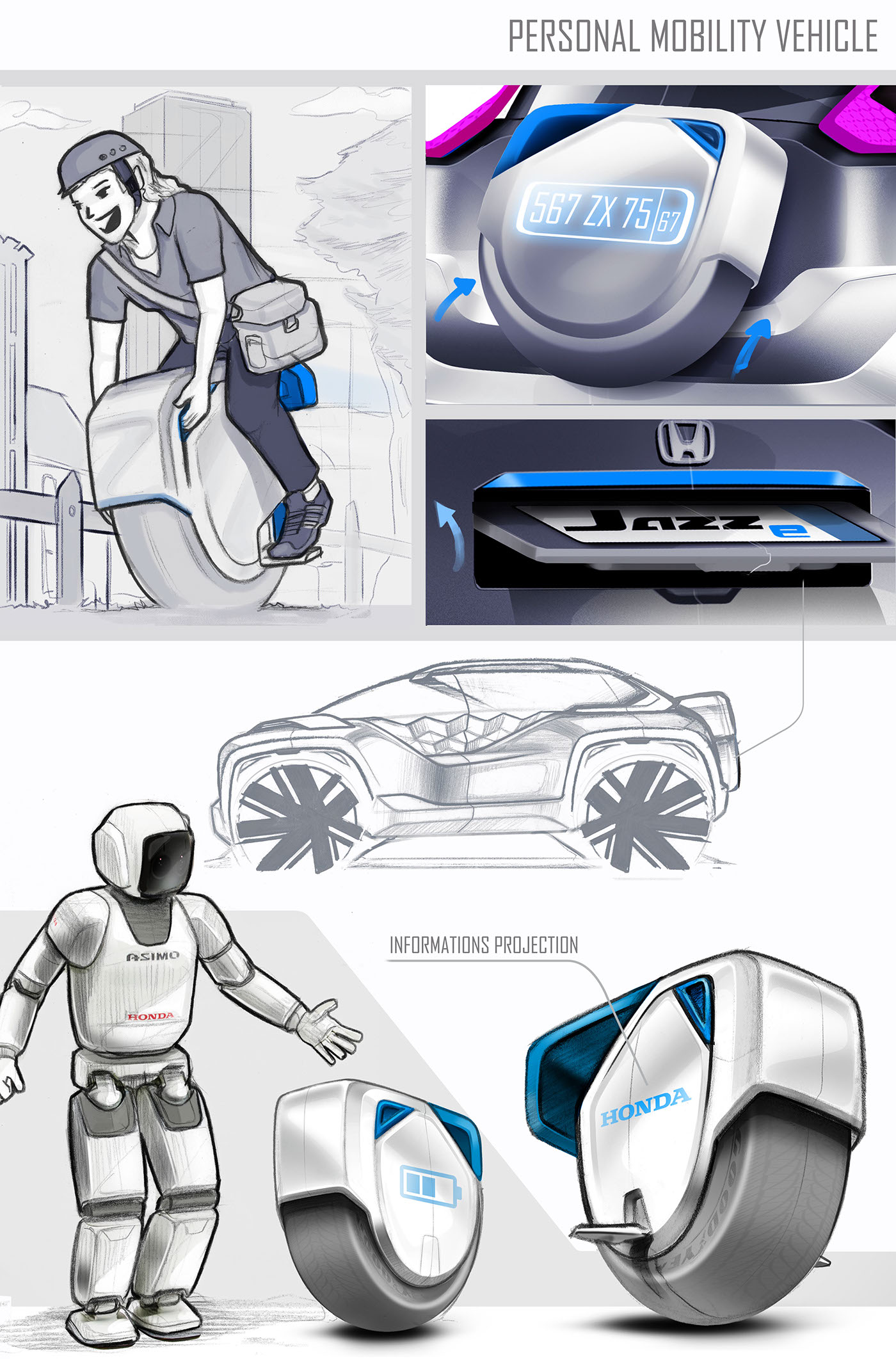car design Transportation Design Honda concept car photoshop Automotive design automotive sketch