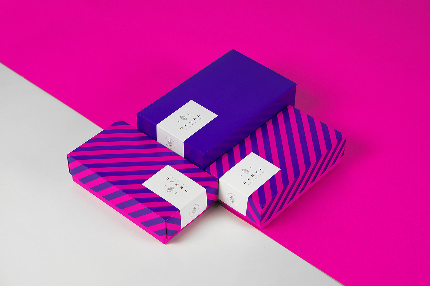 package pink identity logodesign poland rebranding patissier cake sweet stripes