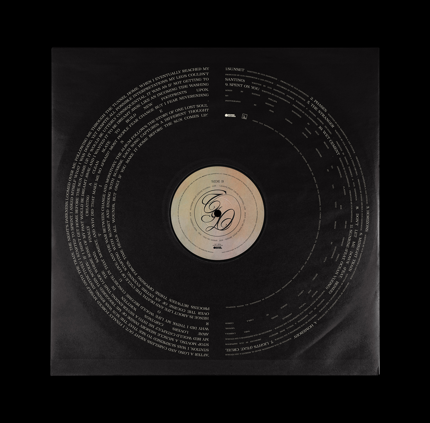 vinyl music artwork gus dapperton Layout Layout Design print editorial cd