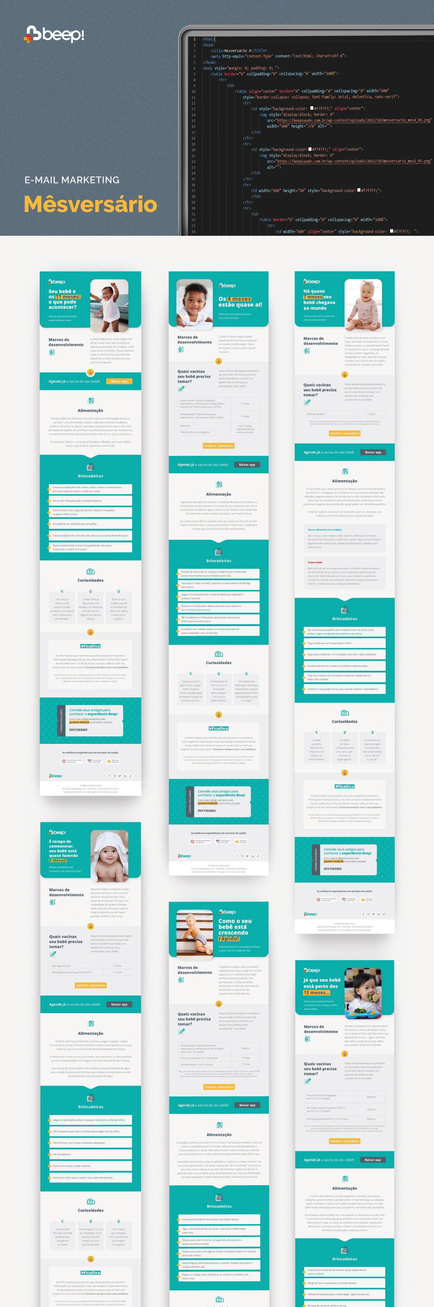 baby Birthday Email Email Design email marketing email template newsletter Web