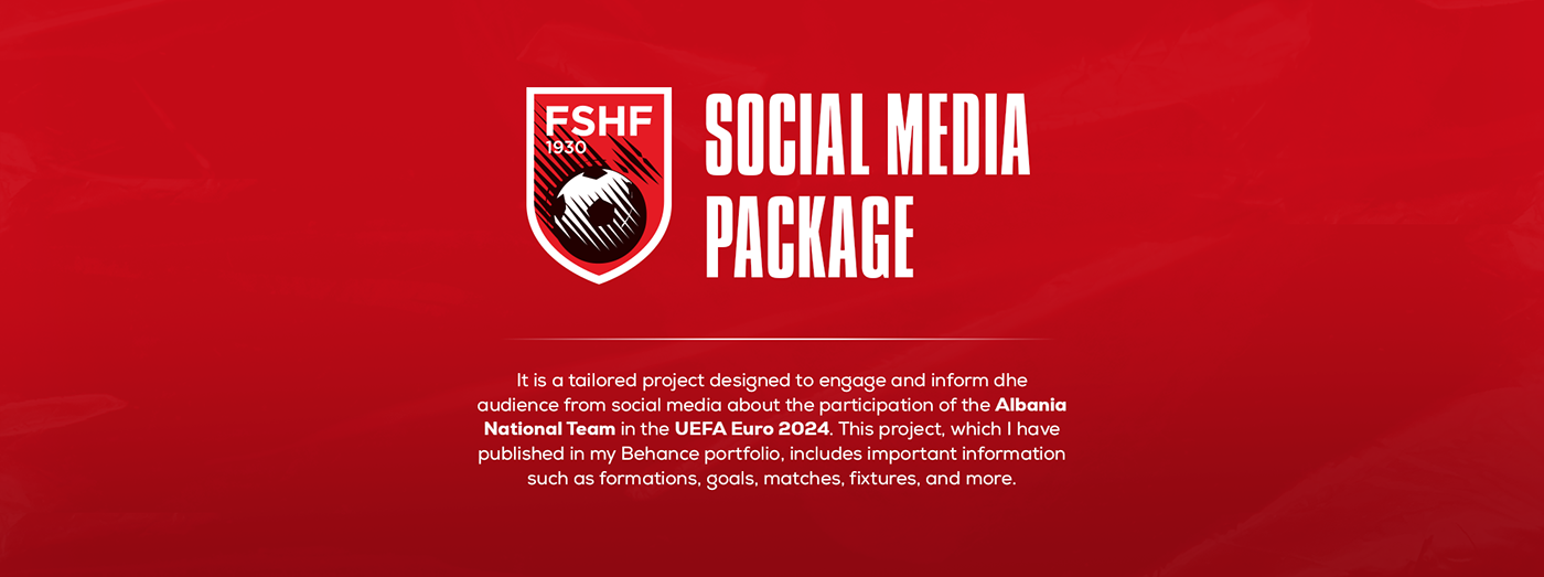 Euro 2024 uefa football futebol rebranding SMSports soccer social media Sports Design albania national team