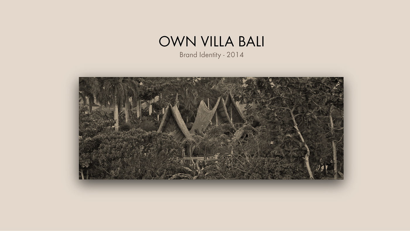 Own Villa bali Logo Design branding  resort