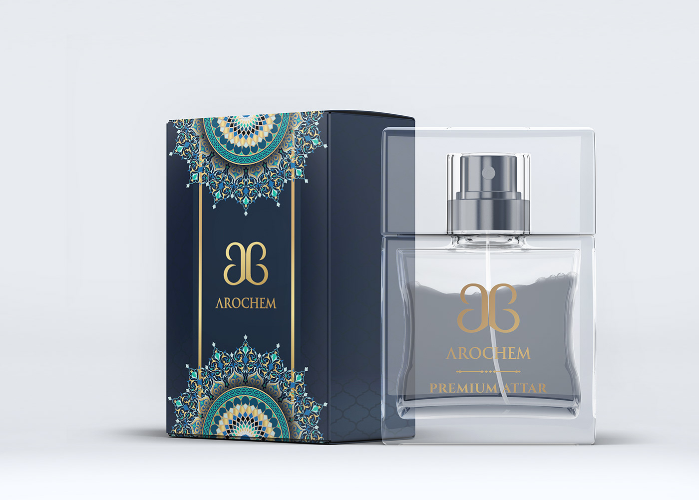 arabic design arochem attar cent design kaju katli Mithai Packaging PC perfume ratlam