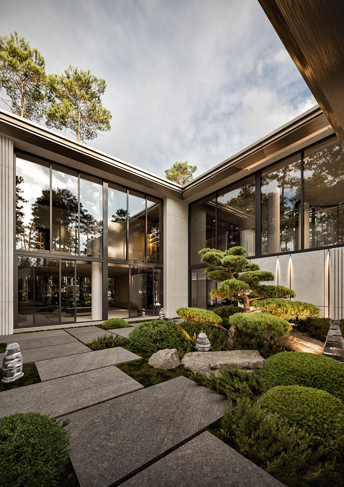 amazing architecture architecture bonsai design exterior Fashion  house luxury Render Residence