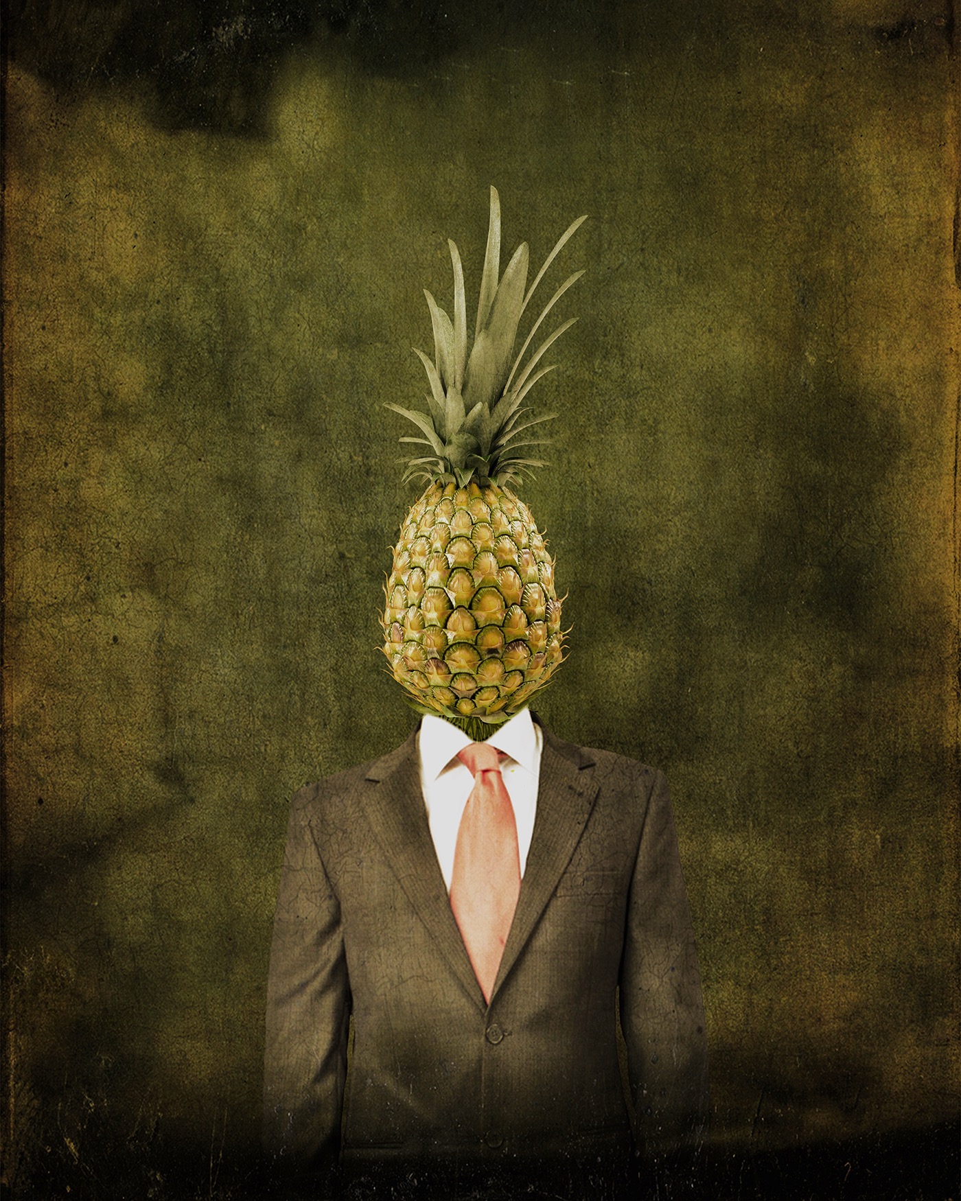 Pineapple suit texture surreal fine art