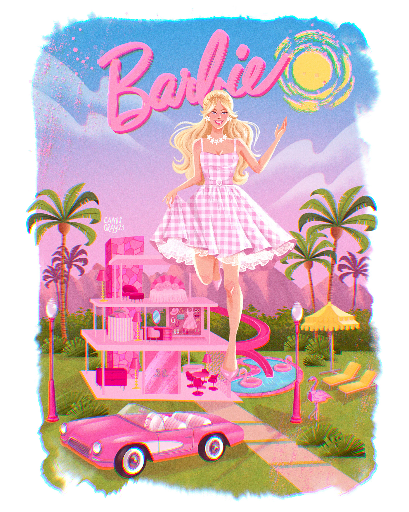 barbie movie Cinema movie poster concept art Procreate