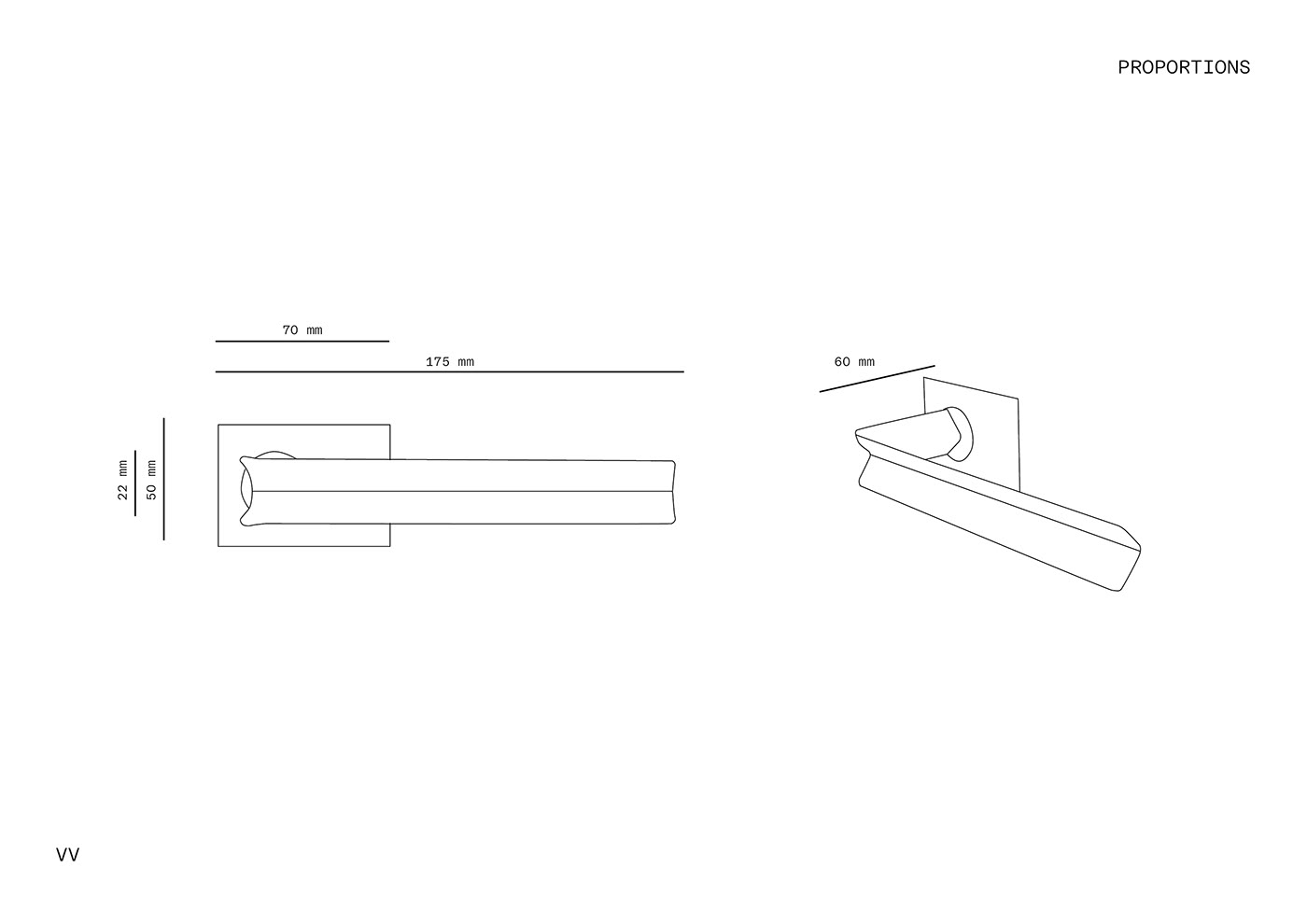 design visual identity steel sheetmetal industrial design  product design  simplicity Belgian Design doorhandle