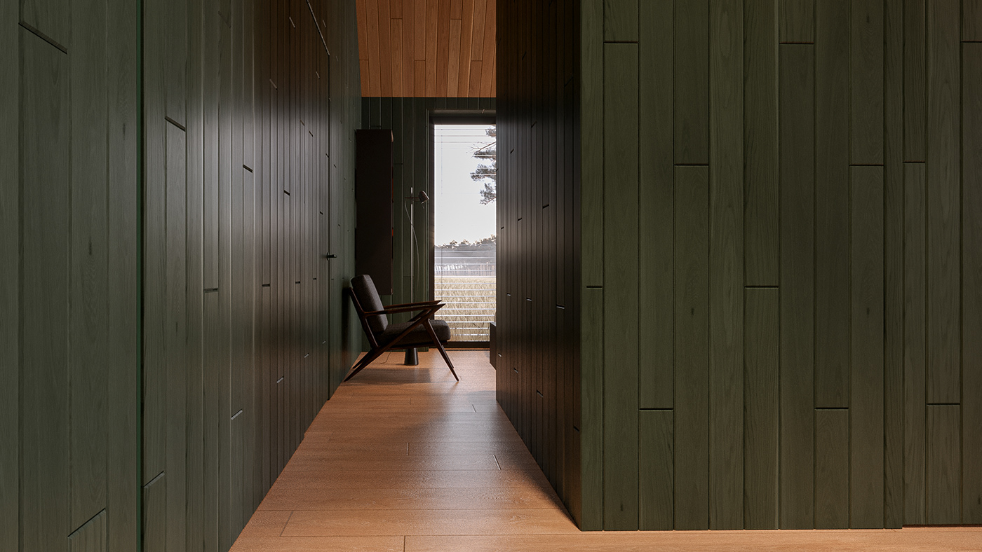 architecture design exterior house Landscape projekt rendering slovakia visualization wood