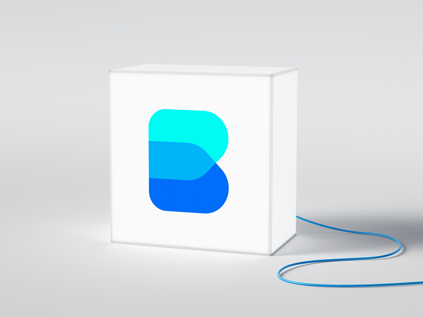 logo brand identity ai robotics tech artificial intelligence letter b logo logo designer