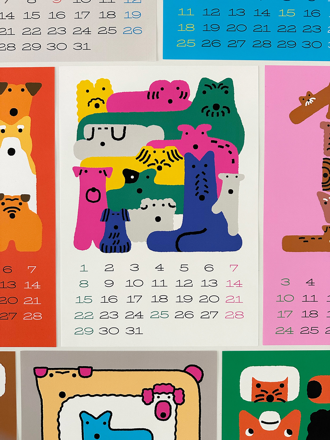 calendar dog ILLUSTRATION 