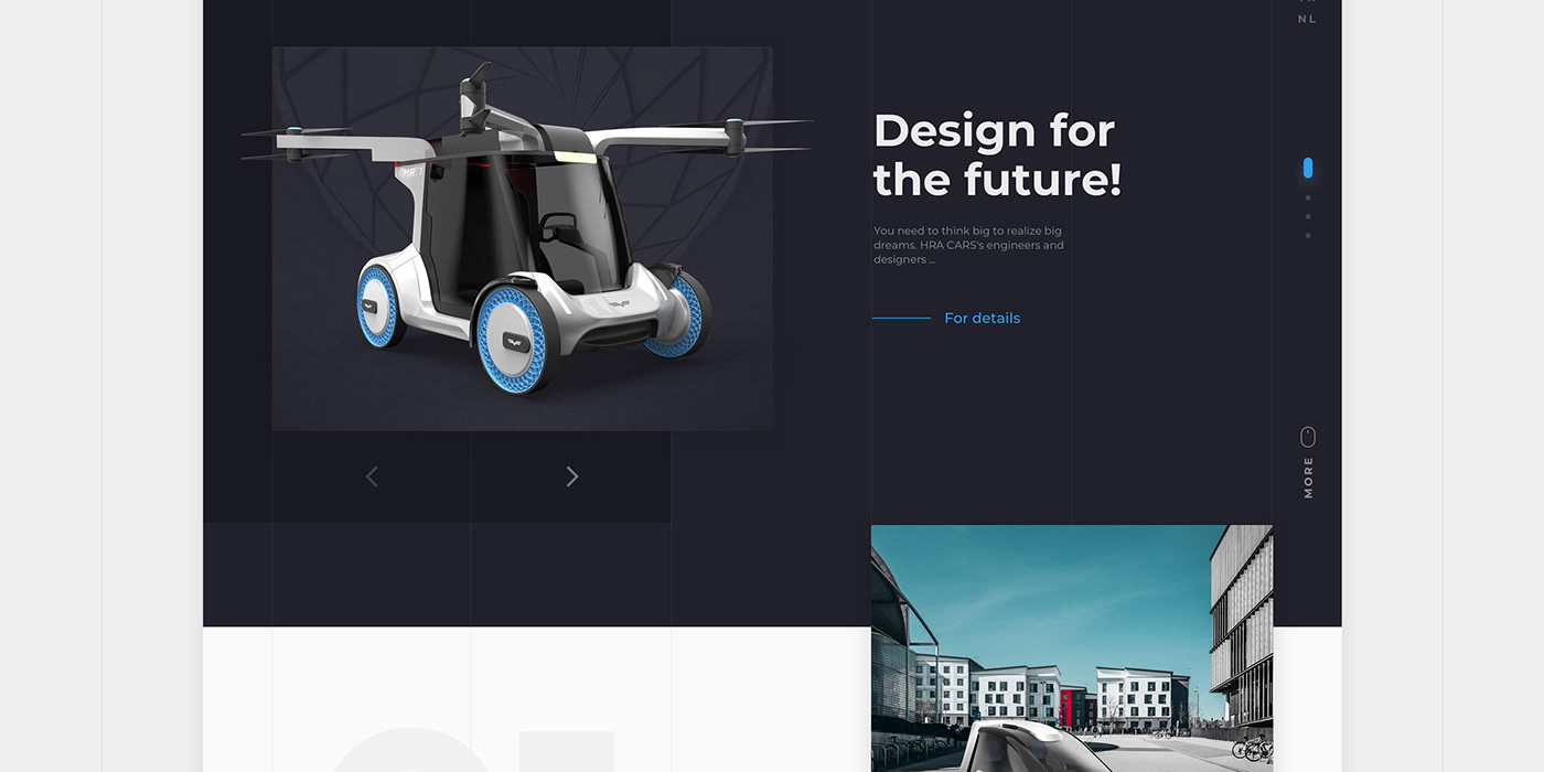 creative flat Flying car Render clean Interface Cargo retouch transportation