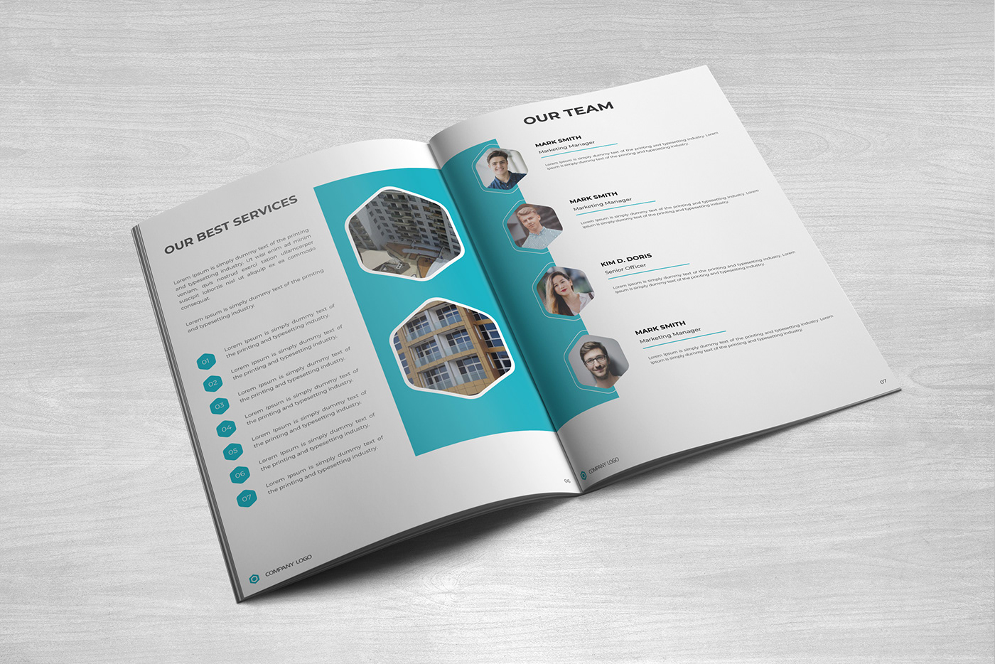 Creative Company Profile  FREE TEMPLATE DOWNLOAD on Behance Within Free Business Profile Template Word