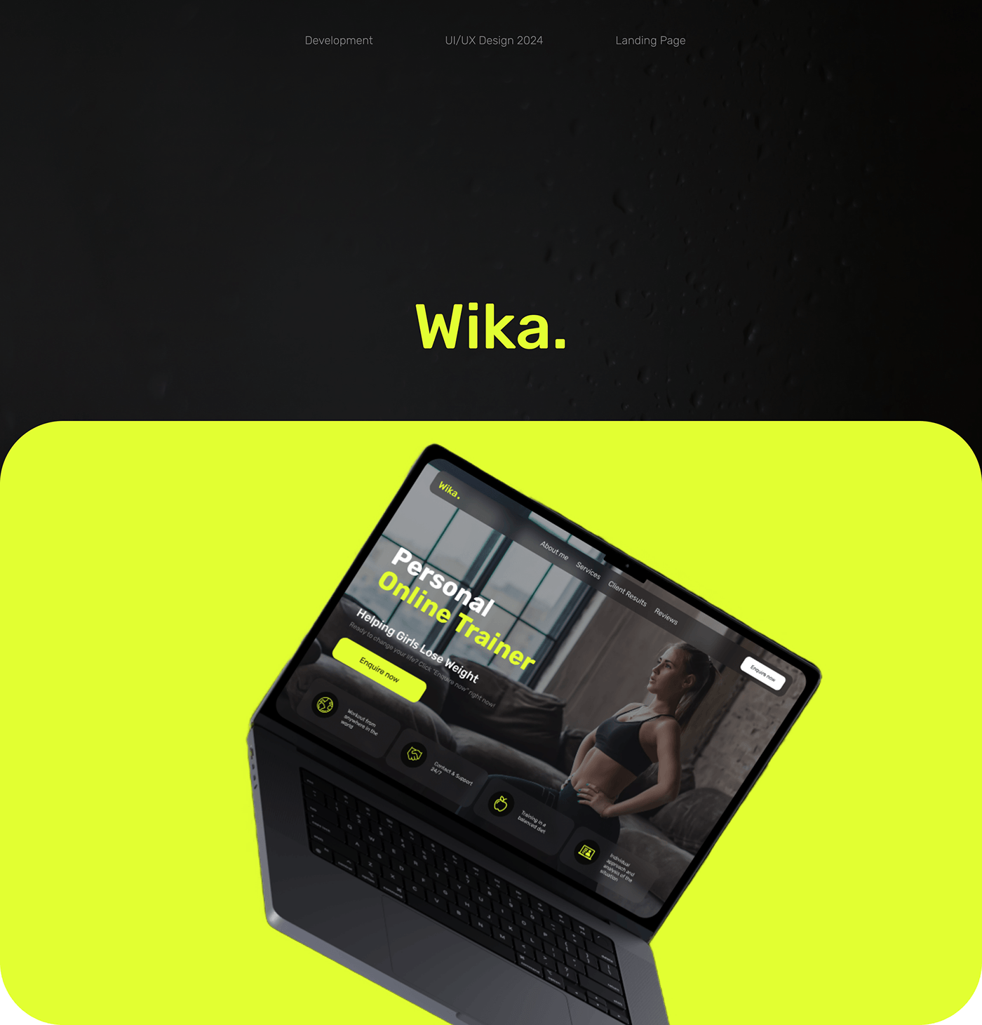 landing page UI/UX Website Fintess gym sport Health Couch Mentor services