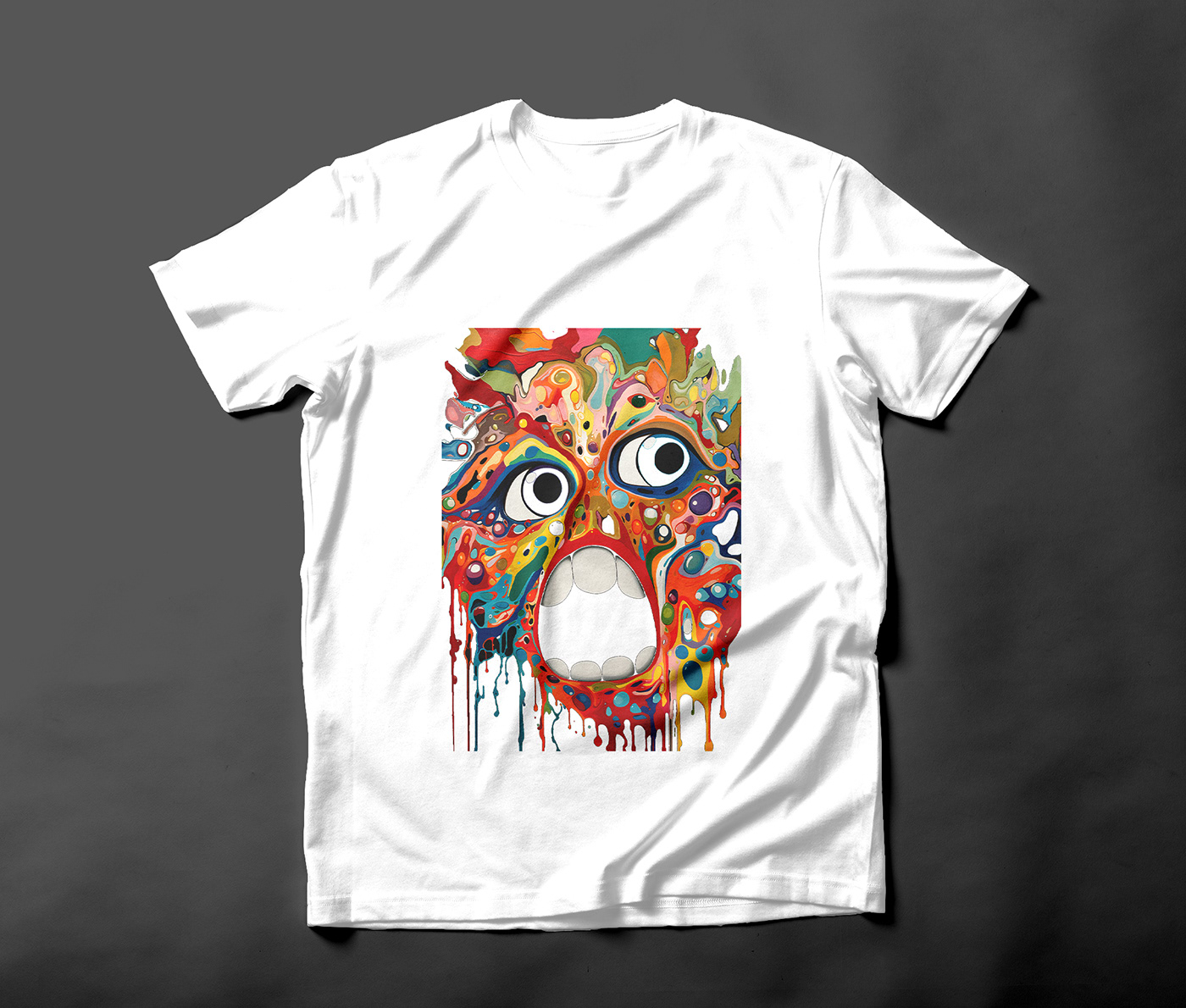 colorful art t-shirt on Behance