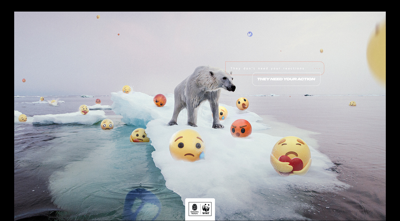 ad animals endangered animals films motion graphics  prints species WWF WWF Campaign