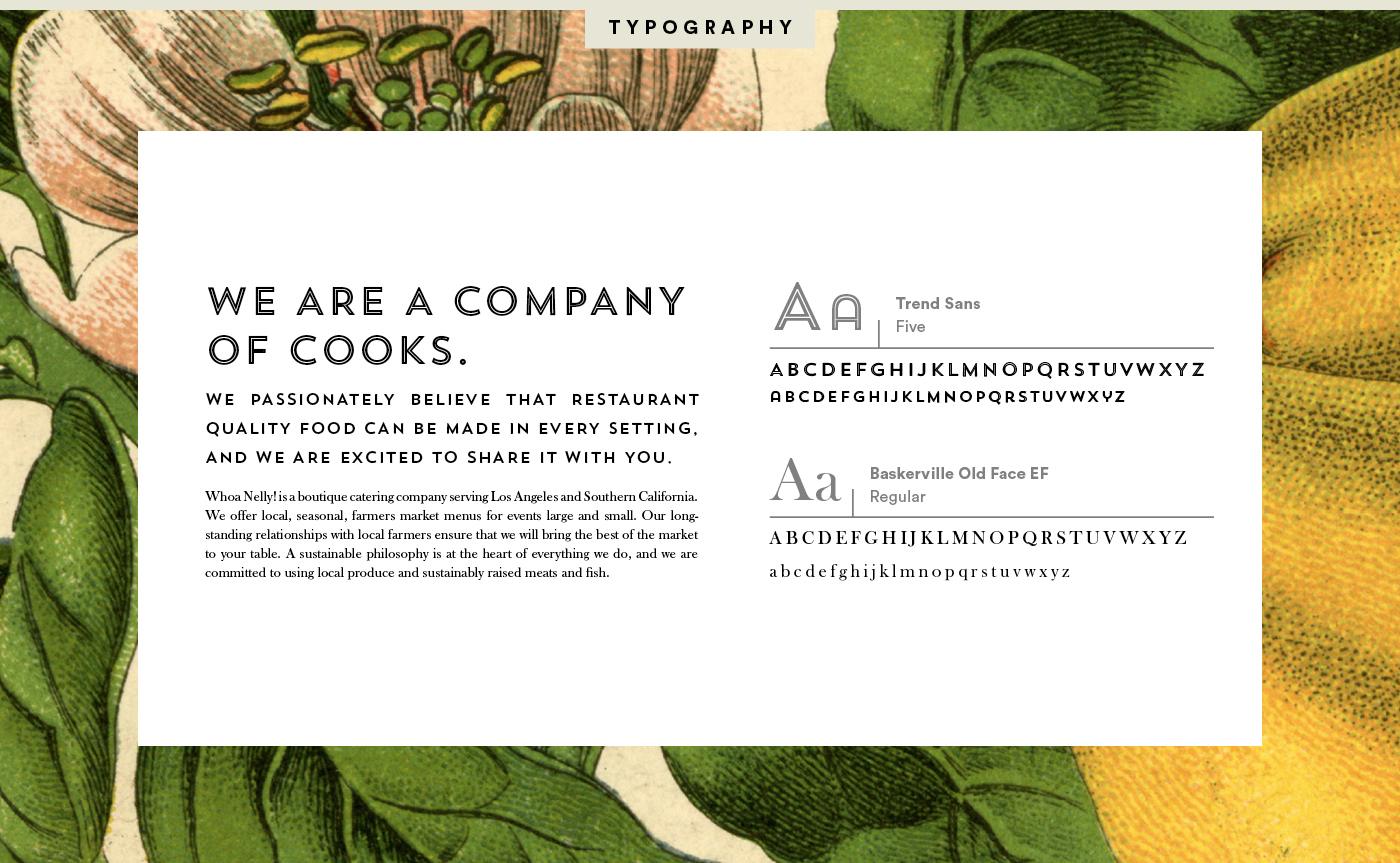 caterer Food  typography   wordpress Wordpress Website portfolio brand interactive